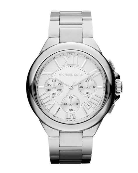 michael kors uhr 4 chronograph|michael kors chronograph watch silver.